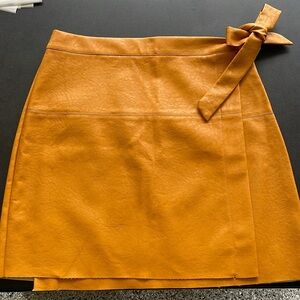 Boutique Faux Leather Skirt